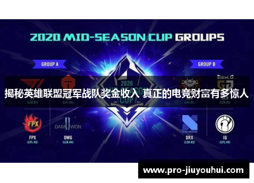 揭秘英雄联盟冠军战队奖金收入 真正的电竞财富有多惊人